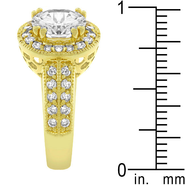 Pave Halo Vintage Crown Ring - The Best Accessory