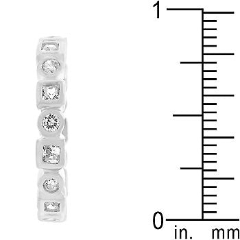 Rhodium Plated Eternity Stackable Band - The Best Accessory