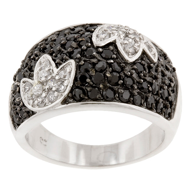 Black and White Tulip Ring - The Best Accessory
