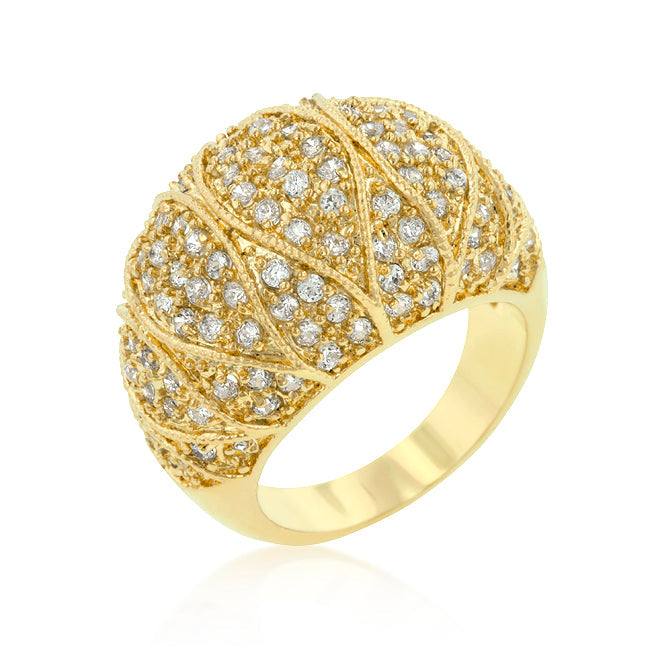 Goldeneye Clear Cubic Zirconia Cocktail Ring - The Best Accessory