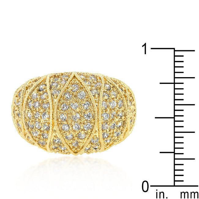 Goldeneye Clear Cubic Zirconia Cocktail Ring - The Best Accessory