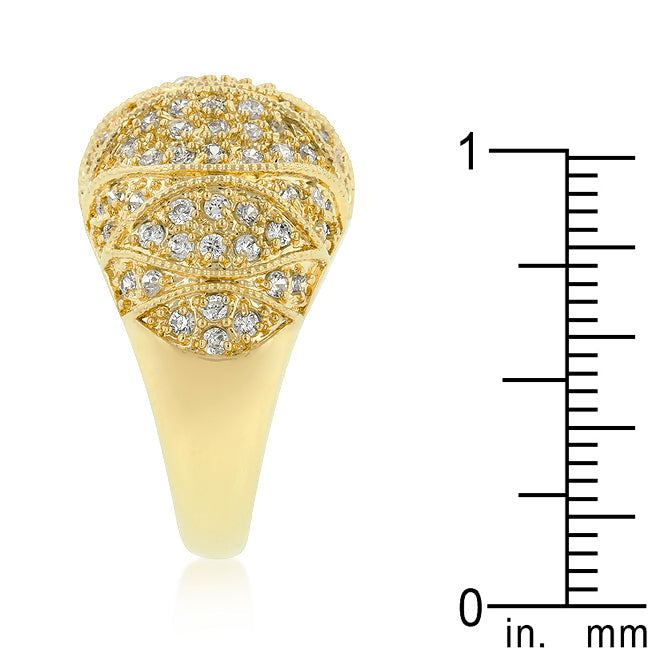 Goldeneye Clear Cubic Zirconia Cocktail Ring - The Best Accessory