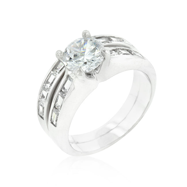 Rhodium Plated Stackable Ring Set - The Best Accessory