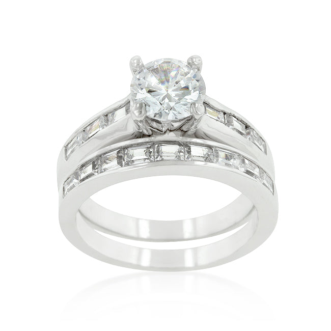 Rhodium Plated Stackable Ring Set - The Best Accessory