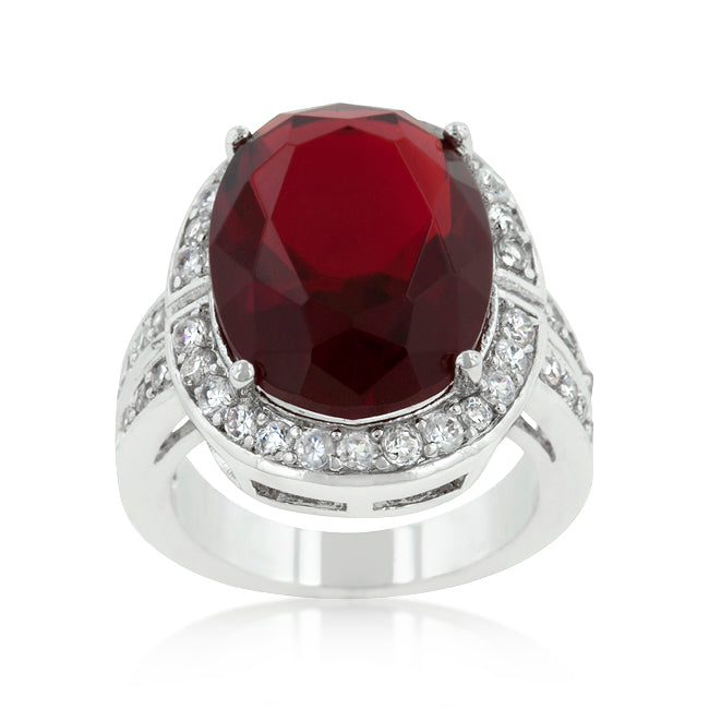 Ruby Red Cocktail Ring - The Best Accessory