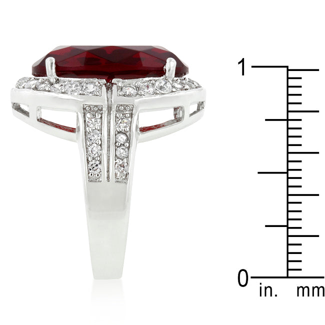 Ruby Red Cocktail Ring - The Best Accessory