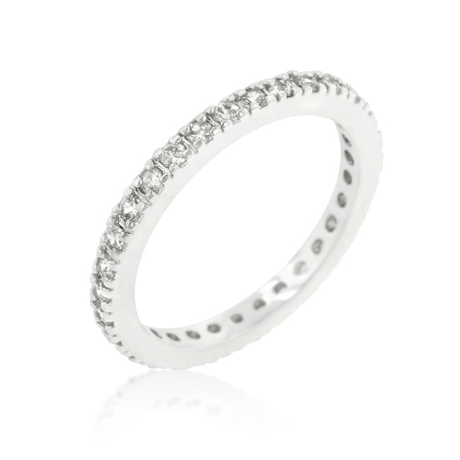 Delicate Cubic Zirconia Eternity Band - The Best Accessory