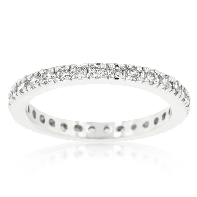 Delicate Cubic Zirconia Eternity Band - The Best Accessory