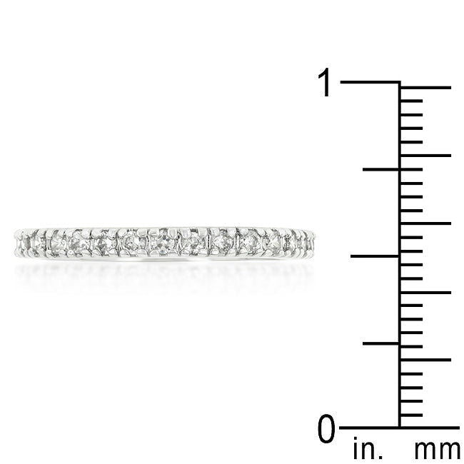 Delicate Cubic Zirconia Eternity Band - The Best Accessory
