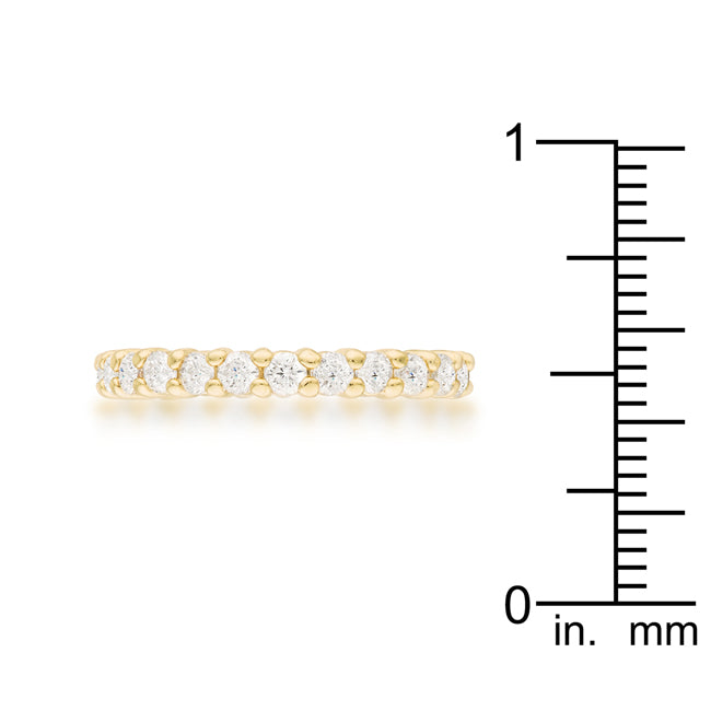 Goldtone Cubic Zirconia Eternity Band - The Best Accessory