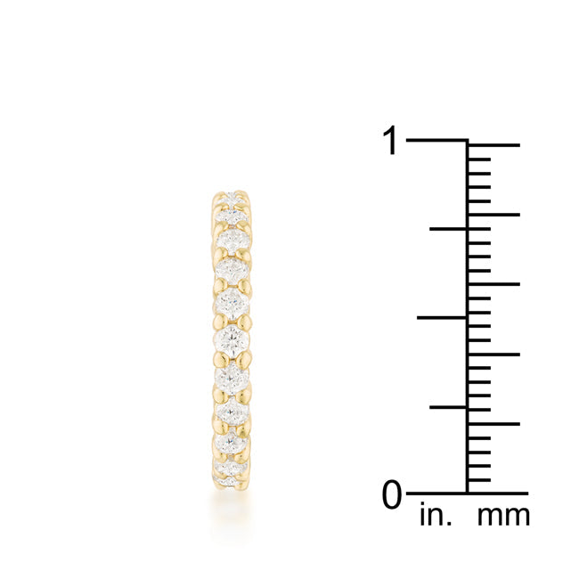 Goldtone Cubic Zirconia Eternity Band - The Best Accessory