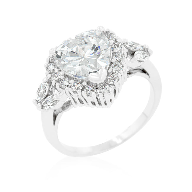 Heart Halo Engagement Ring - The Best Accessory