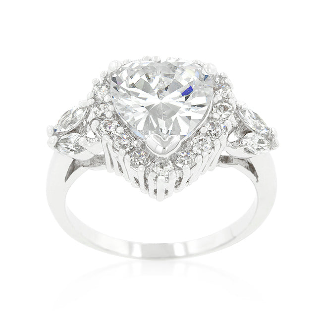 Heart Halo Engagement Ring - The Best Accessory