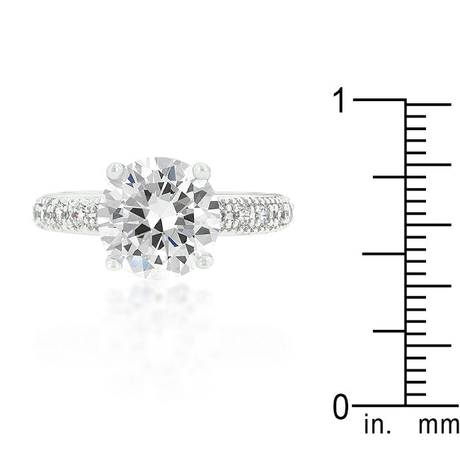 Micro-pave Cubic Zirconia Engagement Ring - The Best Accessory