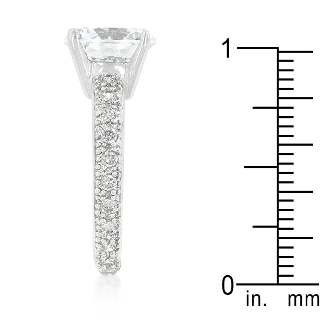 Micro-pave Cubic Zirconia Engagement Ring - The Best Accessory