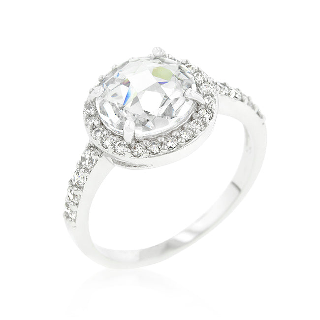 Halo Style Faceted Engagement Ring - The Best Accessory