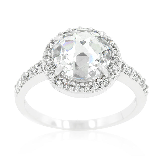 Halo Style Faceted Engagement Ring - The Best Accessory