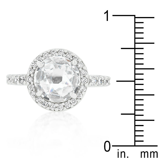 Halo Style Faceted Engagement Ring - The Best Accessory