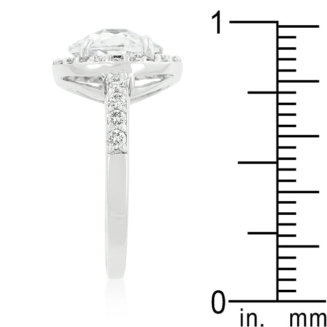 Halo Style Faceted Engagement Ring - The Best Accessory