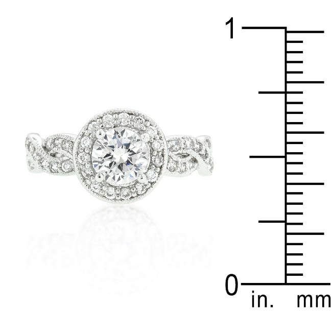 Round Cut Halo Engagement Ring - The Best Accessory