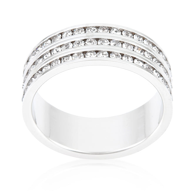 Triple Row Crystal Eternity Band - The Best Accessory