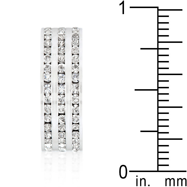 Triple Row Crystal Eternity Band - The Best Accessory