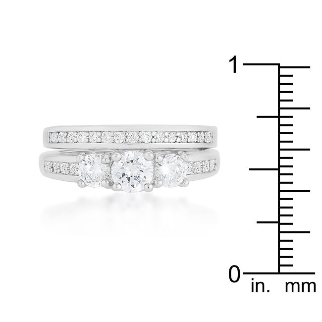 Three Stone Wedding Ring Set - The Best Accessory