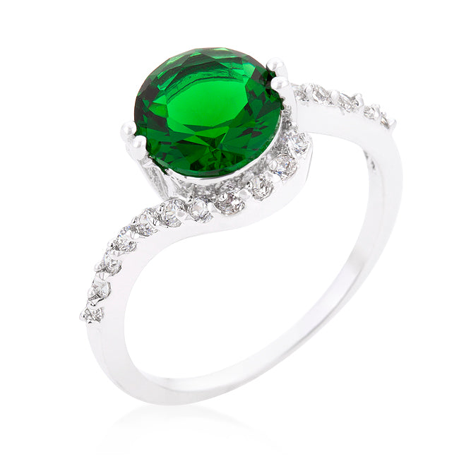 Green Swirling Engagement Ring - The Best Accessory