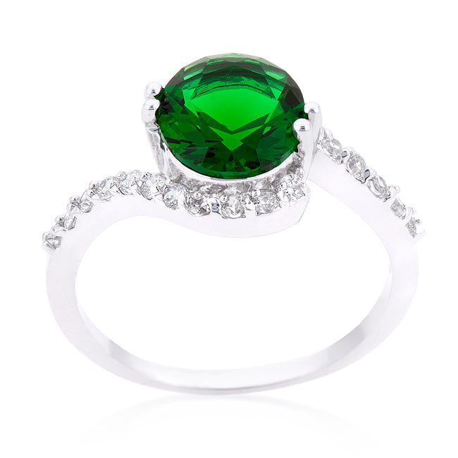 Green Swirling Engagement Ring - The Best Accessory