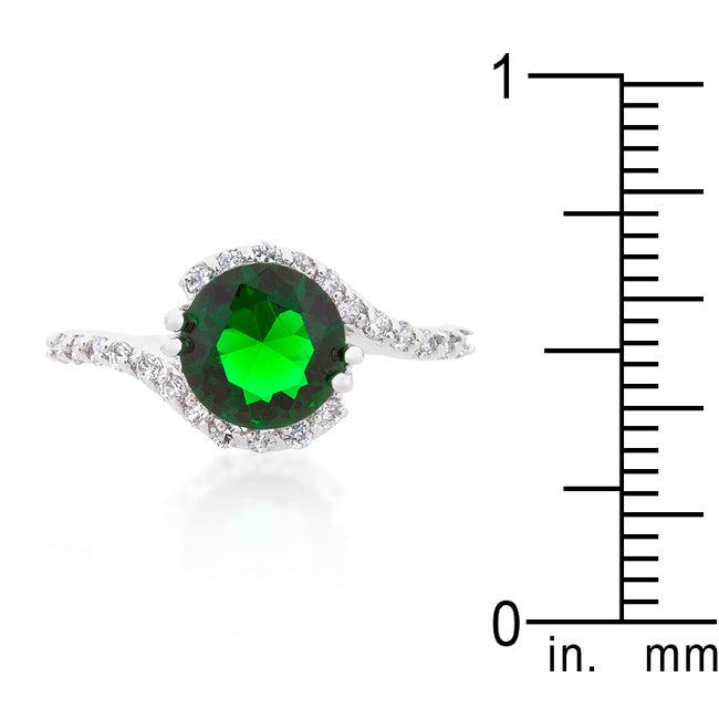 Green Swirling Engagement Ring - The Best Accessory