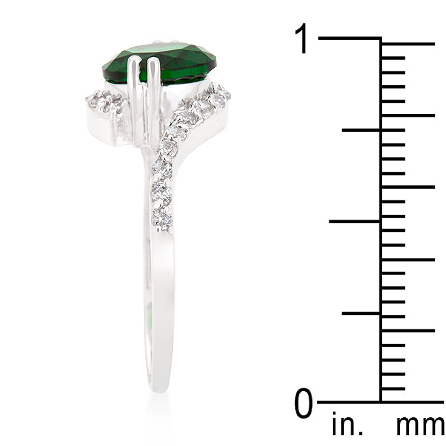 Green Swirling Engagement Ring - The Best Accessory