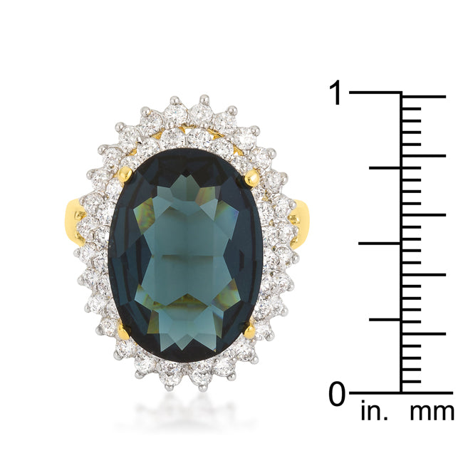 Two-tone Double Halo Cocktail Ring - The Best Accessory