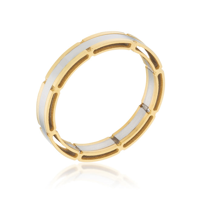 Two Tone Band Ring - The Best Accessory
