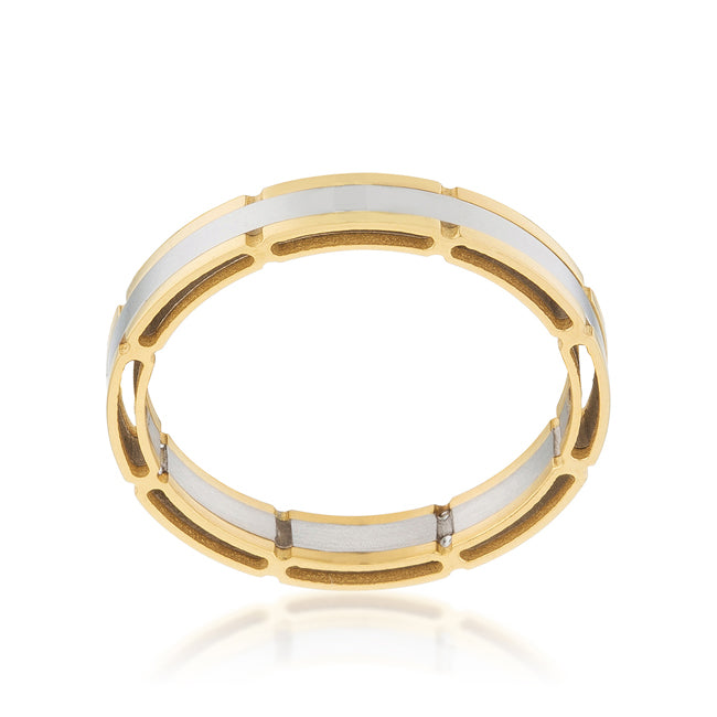 Two Tone Band Ring - The Best Accessory