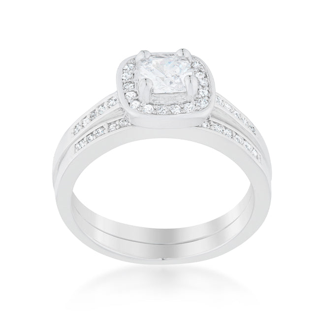 Pave Cushion Wedding Ring Set - The Best Accessory