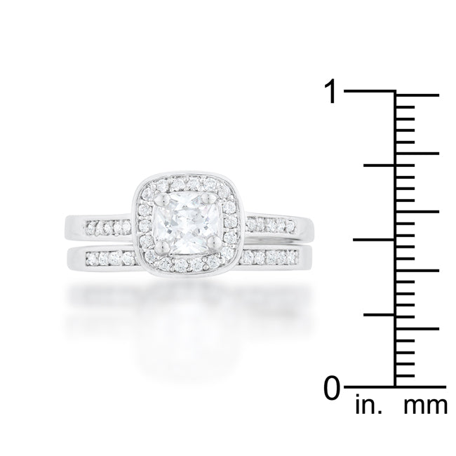 Pave Cushion Wedding Ring Set - The Best Accessory