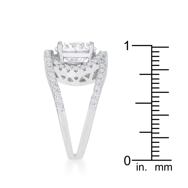 Marcie 3ct CZ Rhodium Contemporary Ring - The Best Accessory