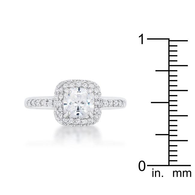 Serena 1.5ct Clear CZ Rhodium Art Deco Ring - The Best Accessory