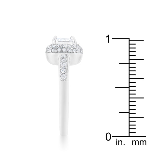 Serena 1.5ct Clear CZ Rhodium Art Deco Ring - The Best Accessory