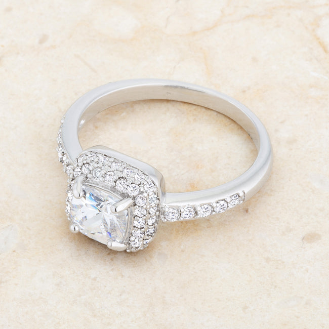 Serena 1.5ct Clear CZ Rhodium Art Deco Ring - The Best Accessory