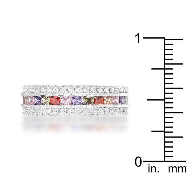 Paula 1.75ct Multicolor CZ Classic Band Ring - The Best Accessory