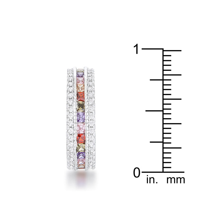 Paula 1.75ct Multicolor CZ Classic Band Ring - The Best Accessory