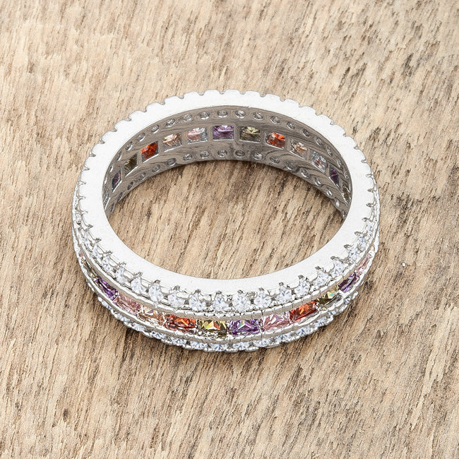 Paula 1.75ct Multicolor CZ Classic Band Ring - The Best Accessory