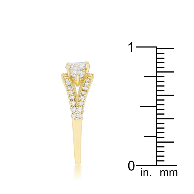 Genna 1.1ct CZ 14k Gold Delicate Classic Ring - The Best Accessory