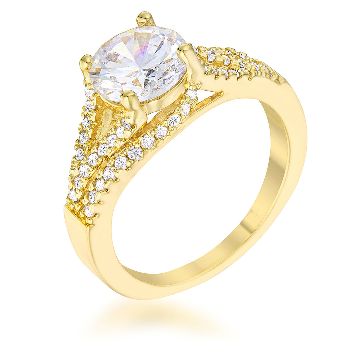 Irine 2.3ct CZ 14k Gold Classic Ring - The Best Accessory