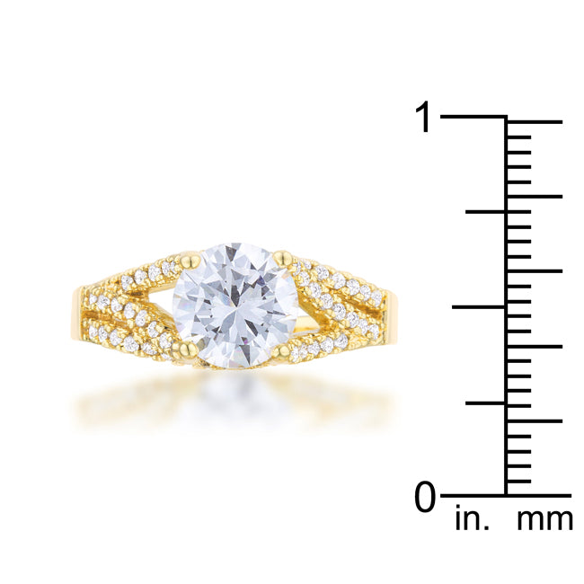 Irine 2.3ct CZ 14k Gold Classic Ring - The Best Accessory