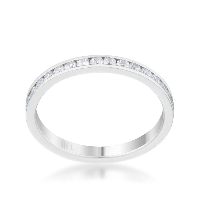 Teresa 0.5ct Clear CZ Stainless Steel Eternity Band - The Best Accessory