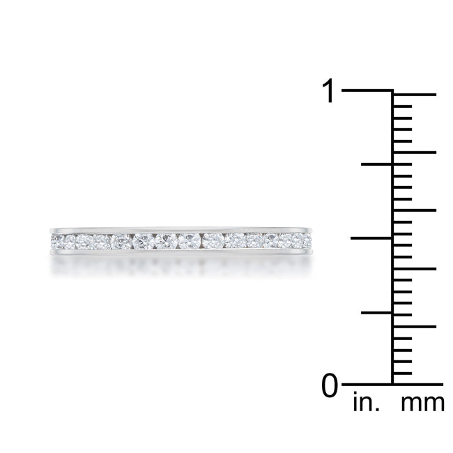 Teresa 0.5ct Clear CZ Stainless Steel Eternity Band - The Best Accessory