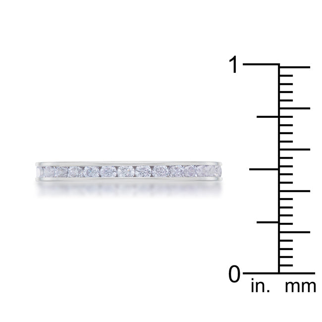 Teresa 0.5ct Light Lavender CZ Stainless Steel Eternity Band - The Best Accessory