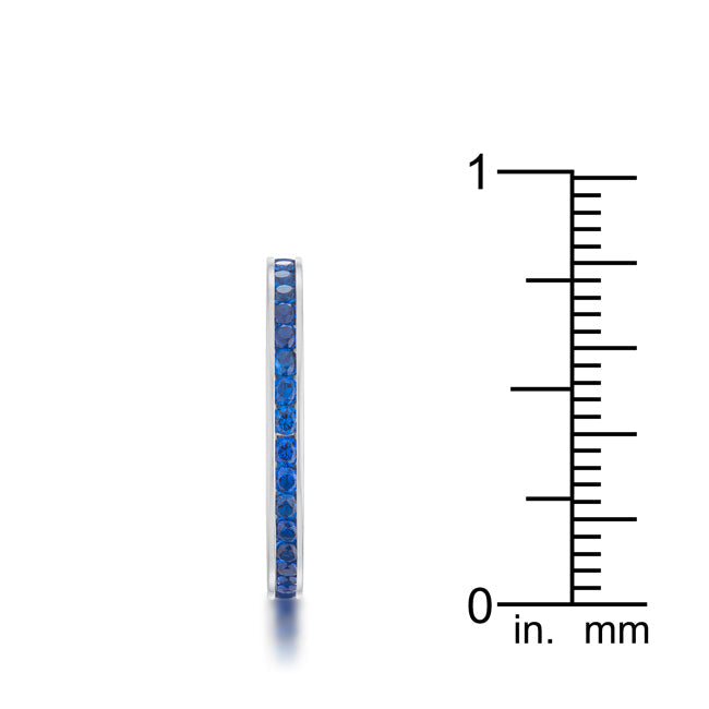 Teresa 0.5ct Sapphire CZ Stainless Steel Eternity Band - The Best Accessory